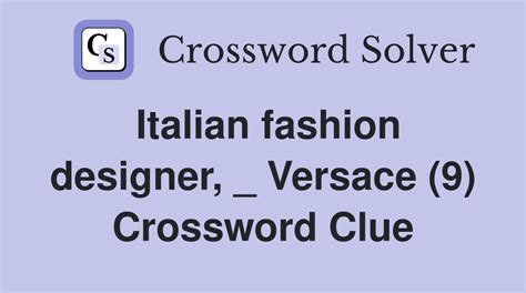 versace best designs|designer versace crossword.